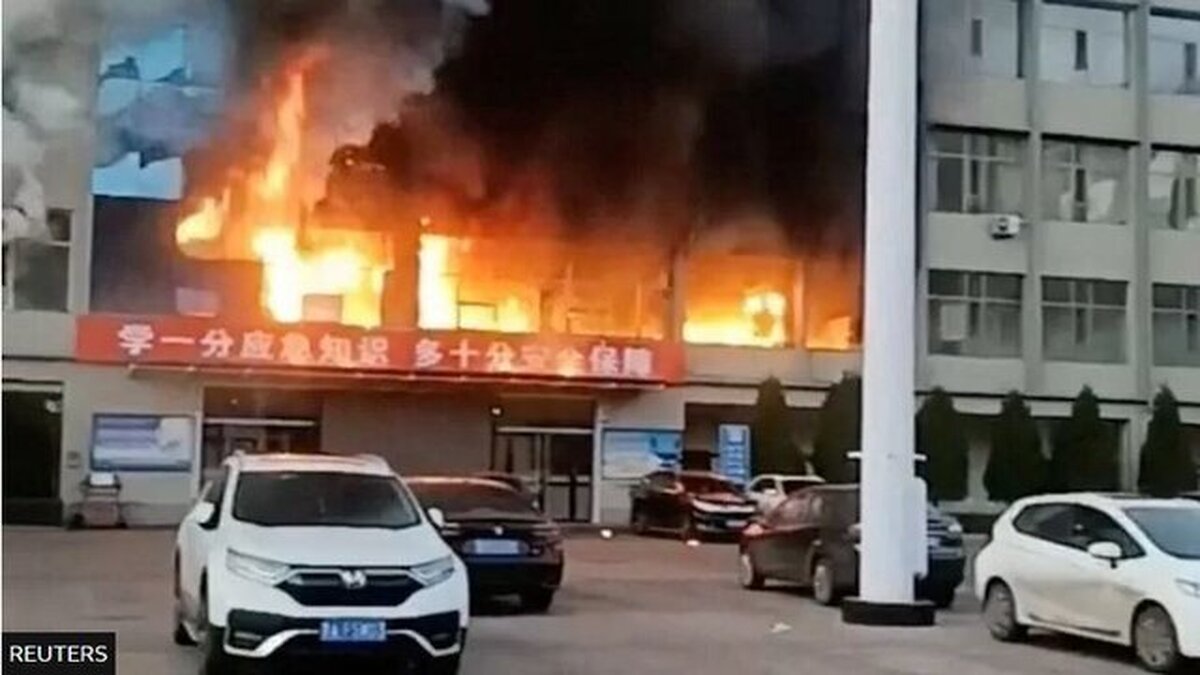 آتش‌سوزی در چین جان ۲۶ تن را گرفت