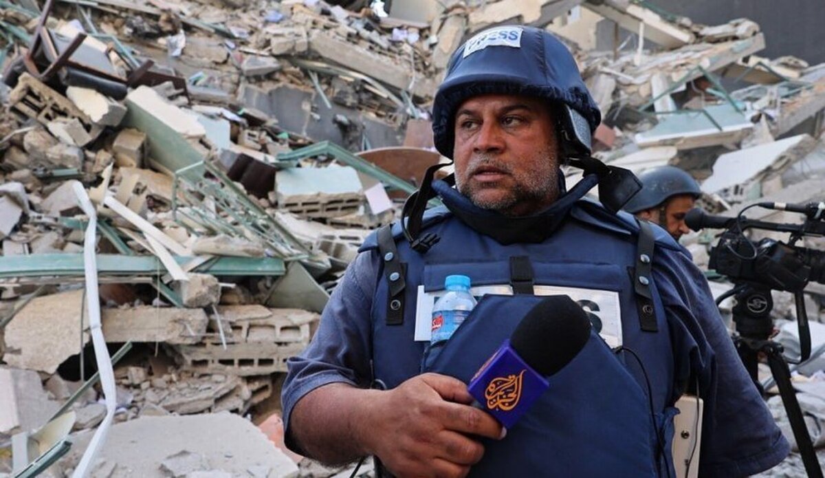 فیلم| لحظات تلخ و تکاندهنده یک خبرنگار در غزه