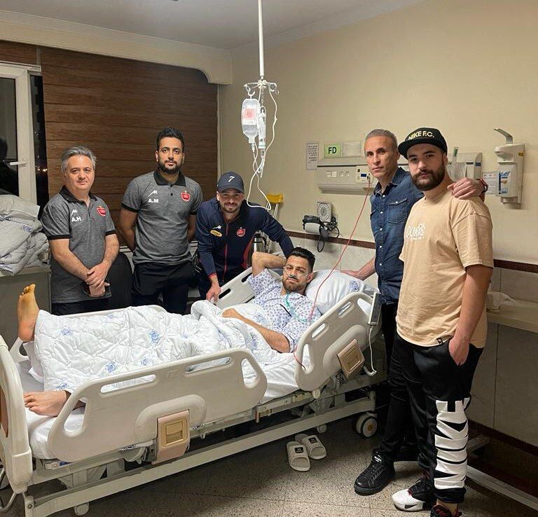 عکس| یحیی و سروش مدافع پرسپولیس را غافلگیر کردند