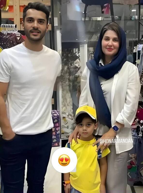 عکس| ساعد سهیلی در کنار همسر خارجی و پسرش