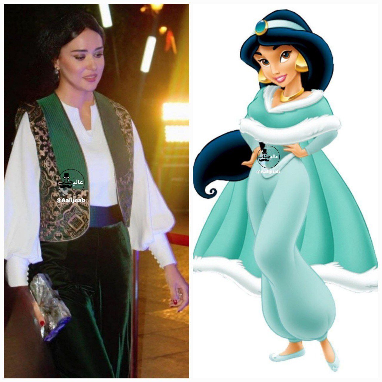 عکس| تیپ و استایل پریناز ایزدیار به سبک همسر علاءالدین!