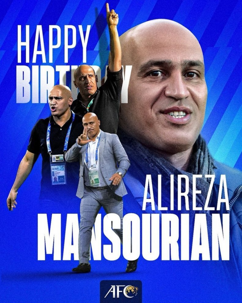 عکس| هدیه ویژه AFC به علیرضا منصوریان