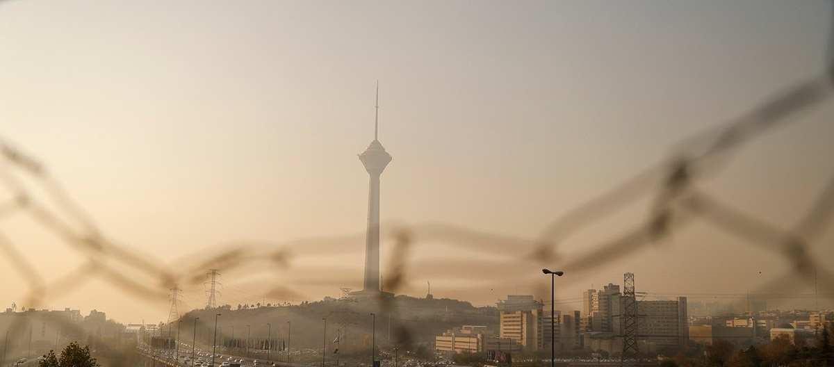 تصاویر| تهران غرق مه دود