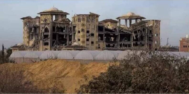 عکس| دانشگاه الازهر غزه قبل و بعد از بمباران