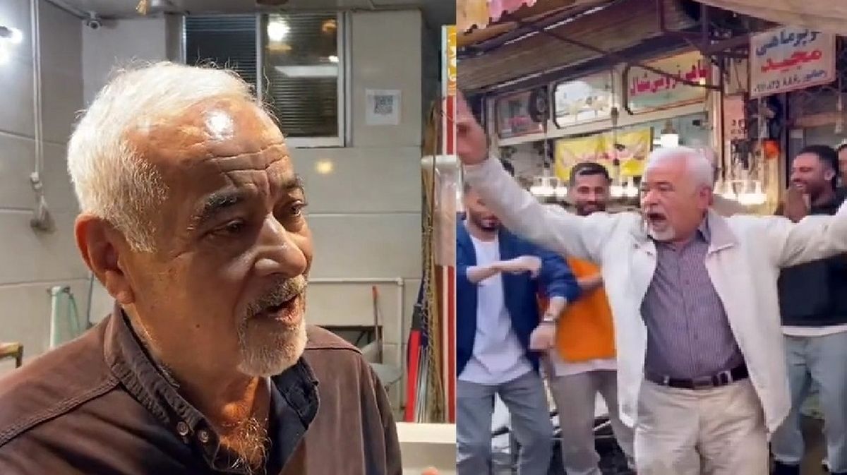 عکس| صفحه اینستاگرام پیرمرد رشتی که در بازار آواز می‌خواند و می‌رقصید مسدود شد