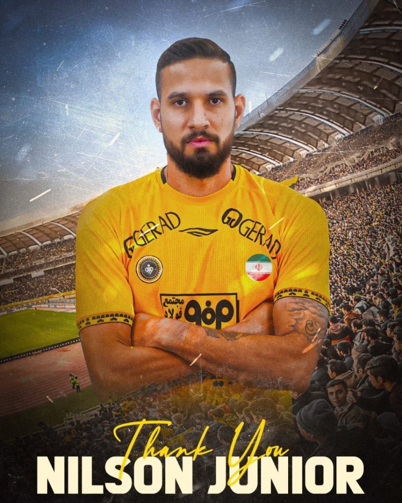 عکس‌| مدافع برزیلی سپاهان فسخ کرد!