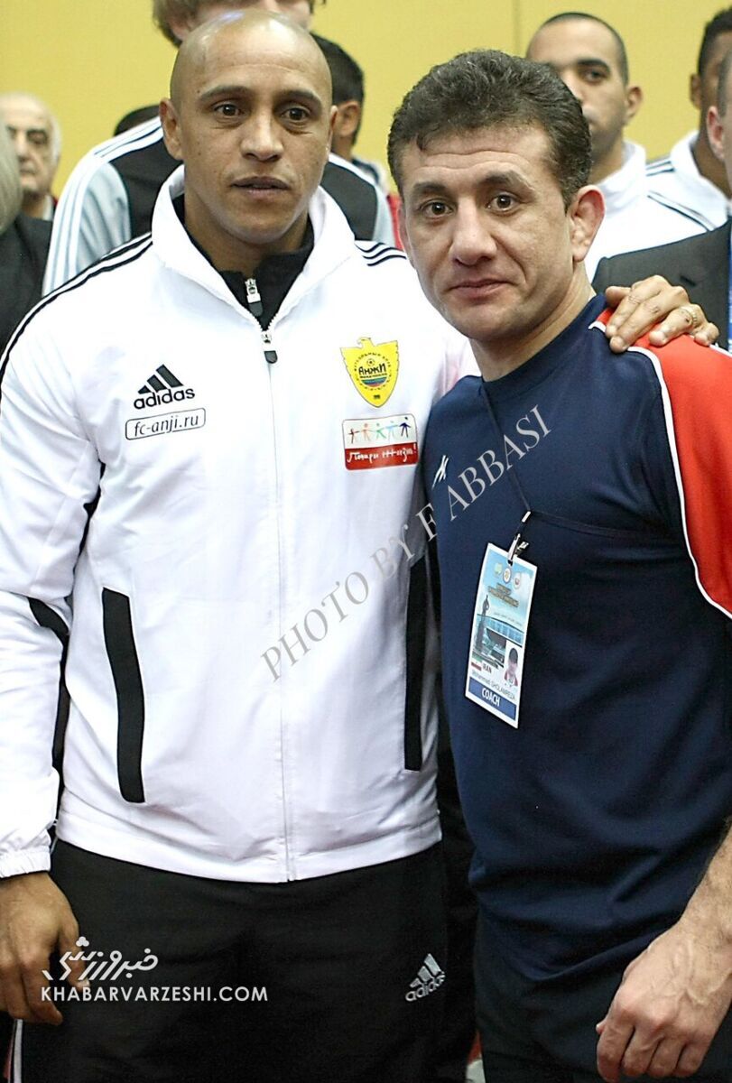 تصویری از دیدار سرمربی تیم ملی ایران با روبرتو کارلوس!