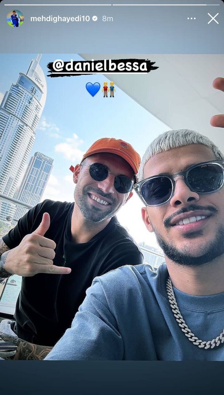 عکس| سلفی قایدی و ستاره محبوب مجیدی با برج خلیفه دبی عکس| سلفی قایدی و ستاره محبوب مجیدی با برج خلیفه دبی