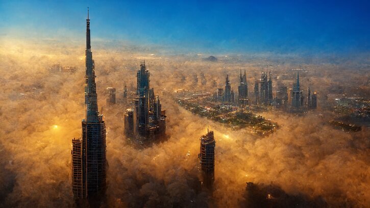 عکس| آینده دبی را تماشا کنید/ پیش‌بینی ترسناک هوش مصنوعی