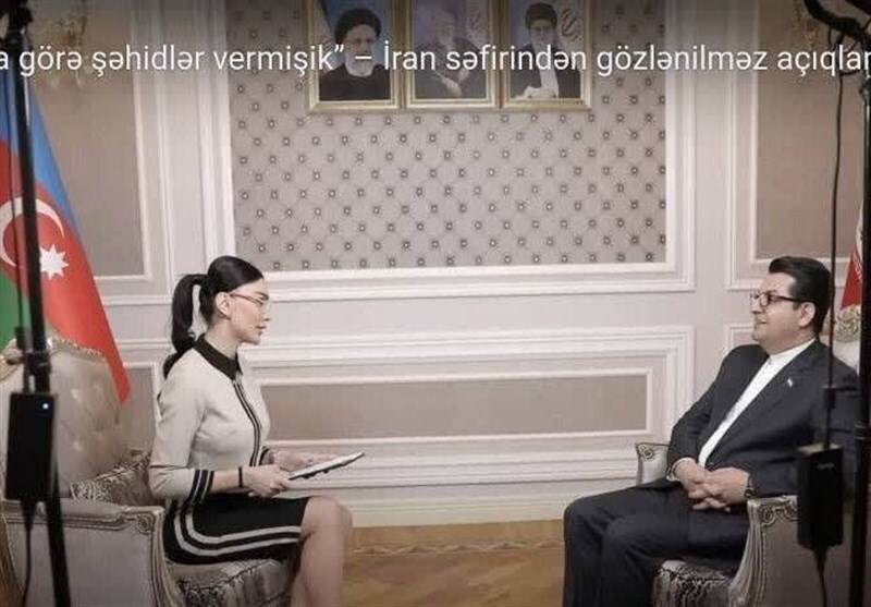 جنجال خبرنگار زن آدربایجانی در سفارت ایران + عکس