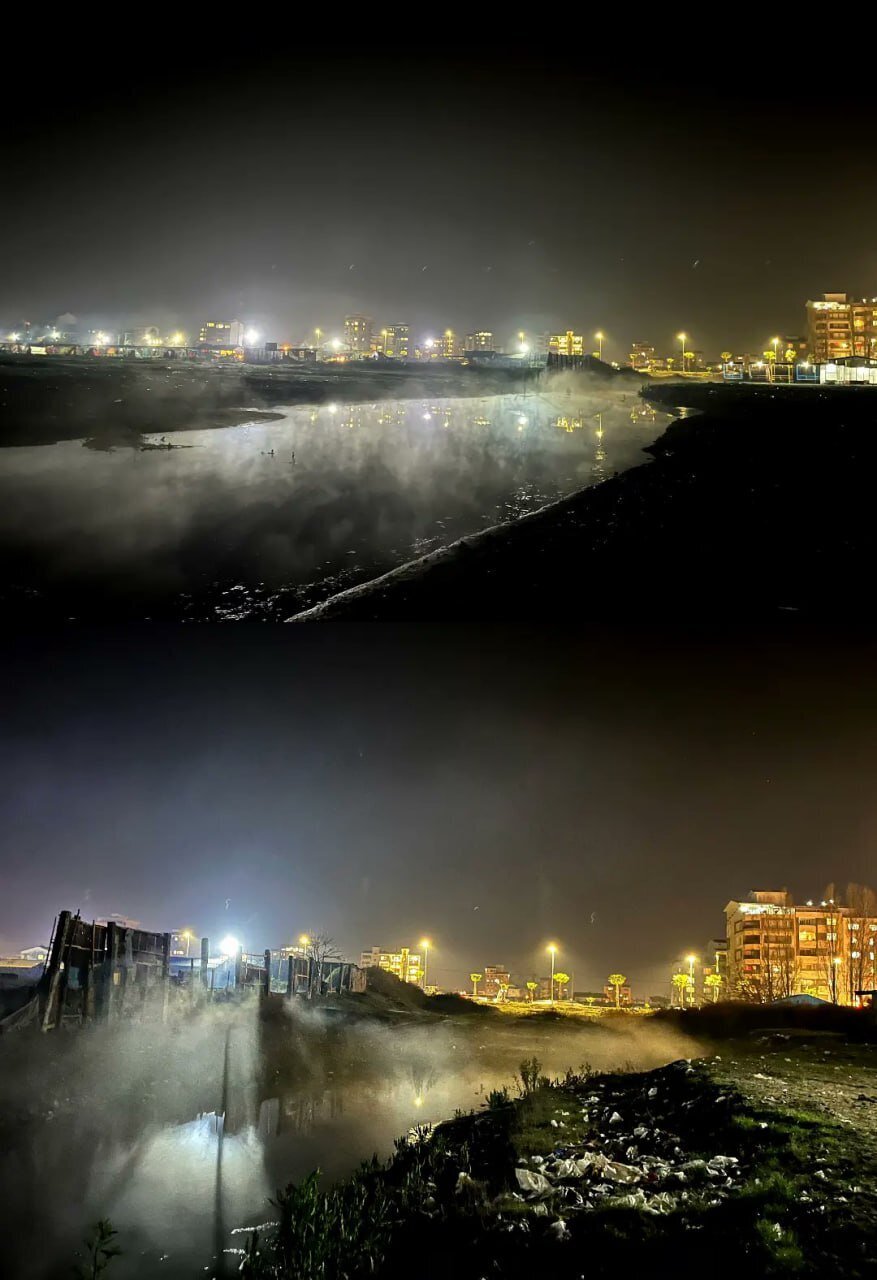 عکس| تصویری تلخ از روانه شدن فاضلاب بندر انزلی در مسیر دریای خزر!