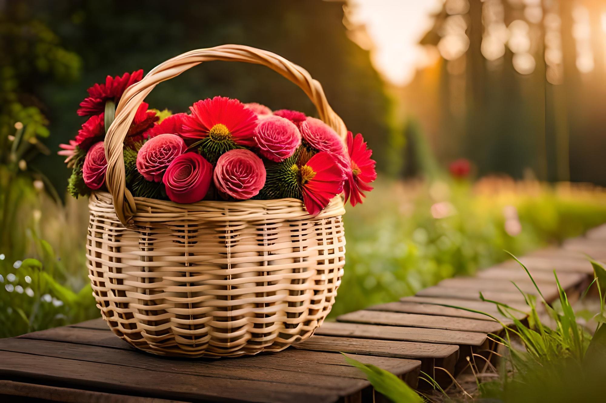 خرید سبد گل از گل فروشی آنلاین سولین بازار