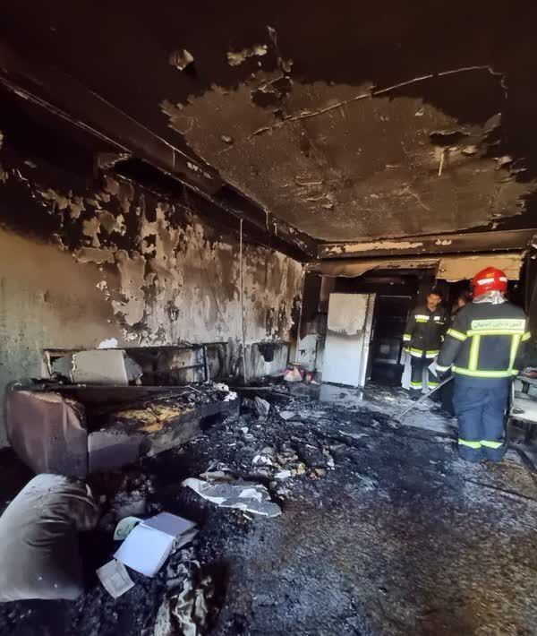 شمع سفره هفت‌سین خانه‌ای را به آتش کشید