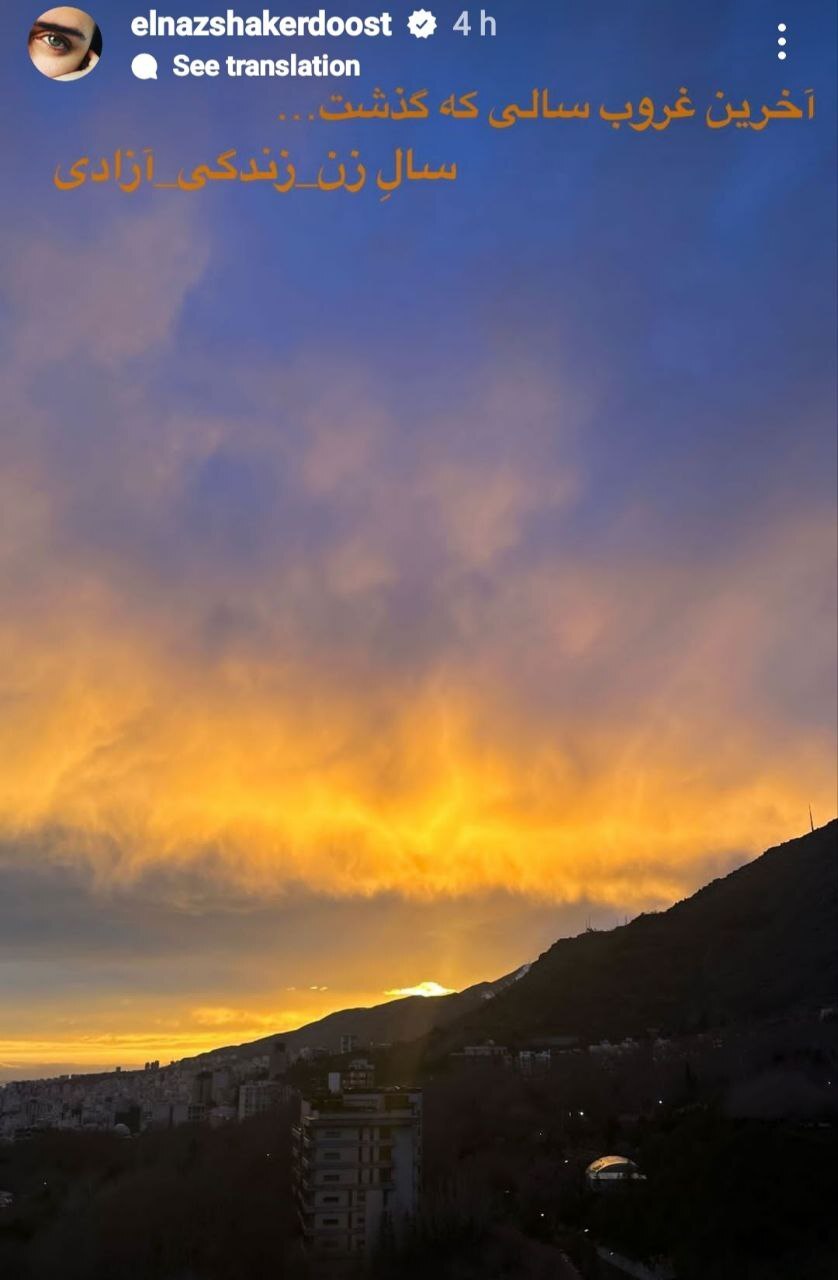 تبریک متفاوت الناز شاکردوست برای سال ۱۴۰۳