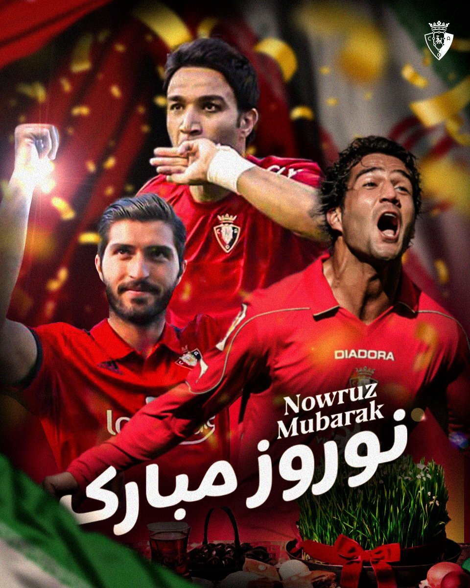 عکس| تبریک ویژه اوساسونا به مناسبت نوروز عکس| تبریک ویژه اوساسونا به مناسبت نوروز