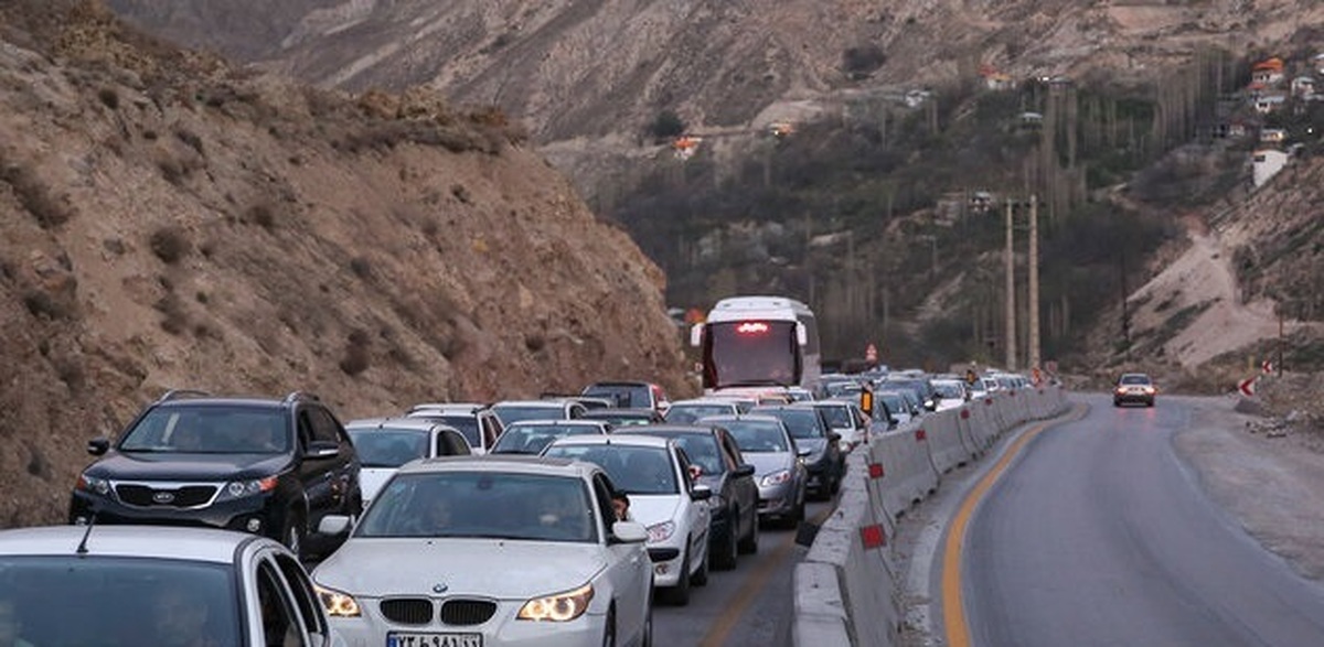 ترافیک سنگین در محور امامزاده هاشم رشت