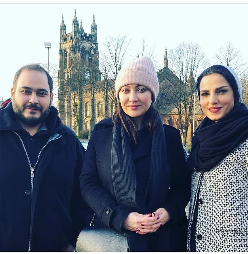 عکس| قاب سه نفره رضا داوودنژاد با نیکی کریمی و دخترعمویش