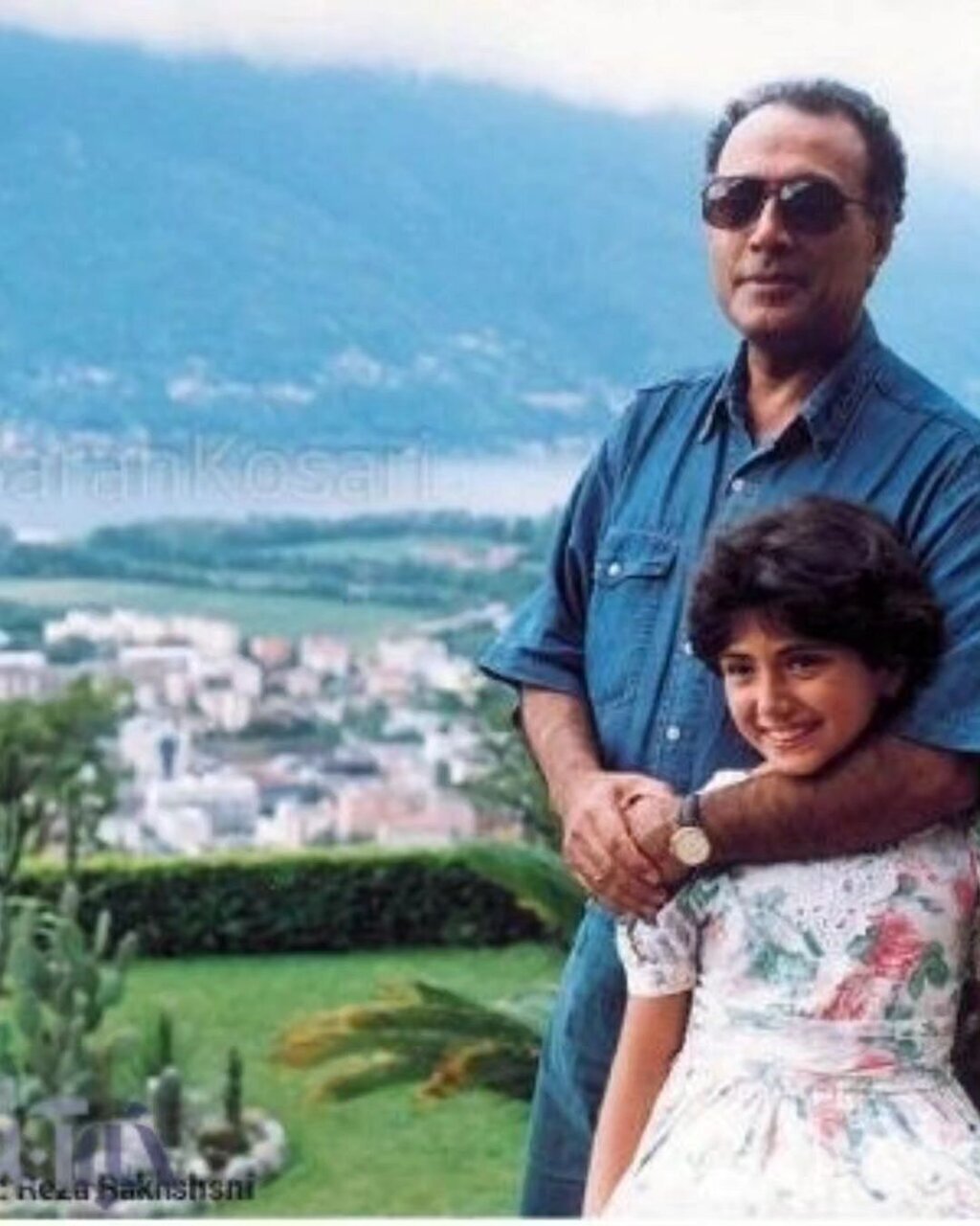 عکس| باران کوثری در کنار عباس کیارستمی؛ ۲۰ سال قبل