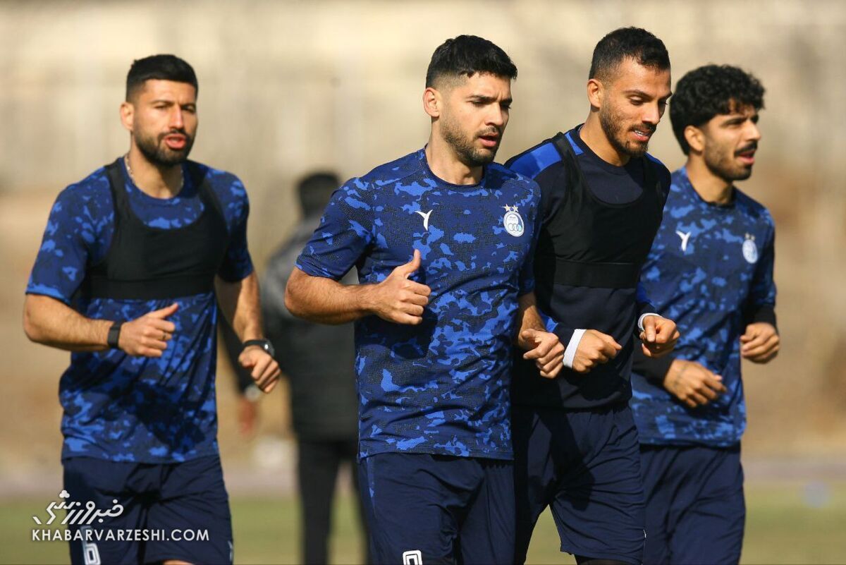 عکس/ ثابت ایمانی در تمرین استقلال دیده شد