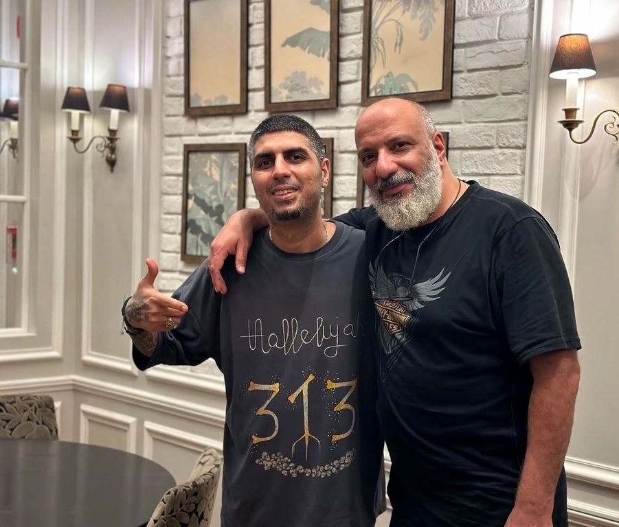 عکس/دورهمی «امیر جعفری» و پسرش با «رضا پیشرو» رپر مشهور