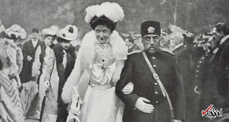 عکس/ دست در دست مظفرالدین شاه و ملکه هلنا در ایتالیا