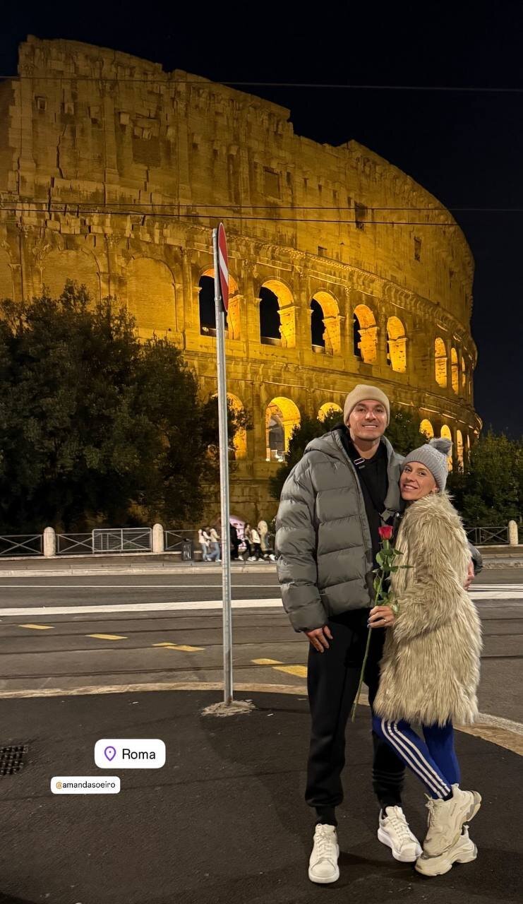 عکس/ستاره استقلال و همسرش مقابل جاذبه شهر رم