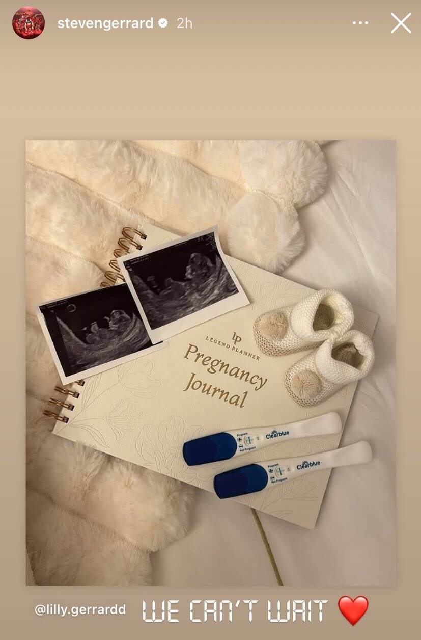 عکس/ استیون جرارد پدربزرگ می‌شود