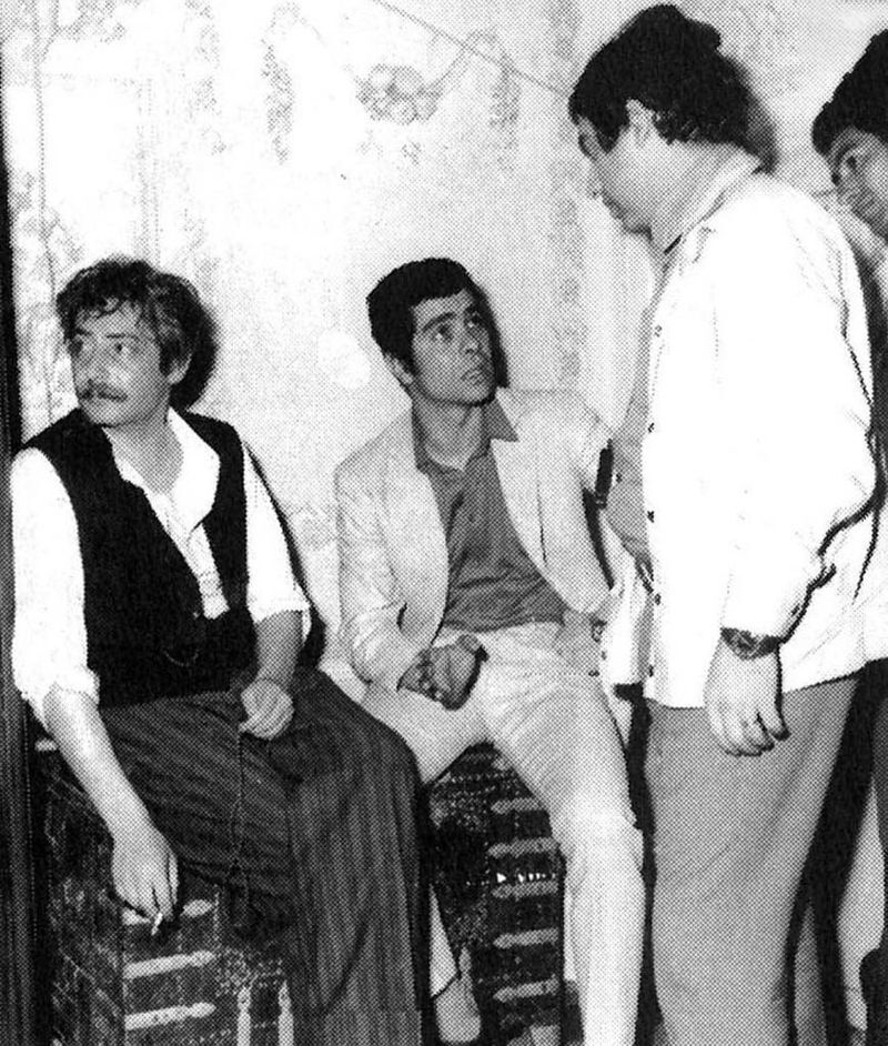 عکس «بهروز وثوقی، کیمیایی و مشایخی» در پشت صحنه فیلم قیصر!