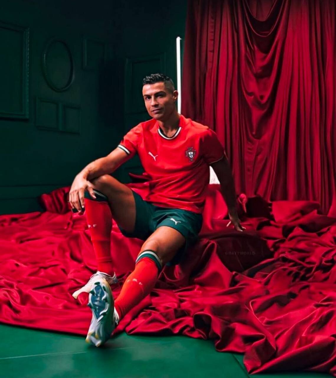 عکس/ کریستیانو رونالدو با لباسی که هرگز ندیده بودید!