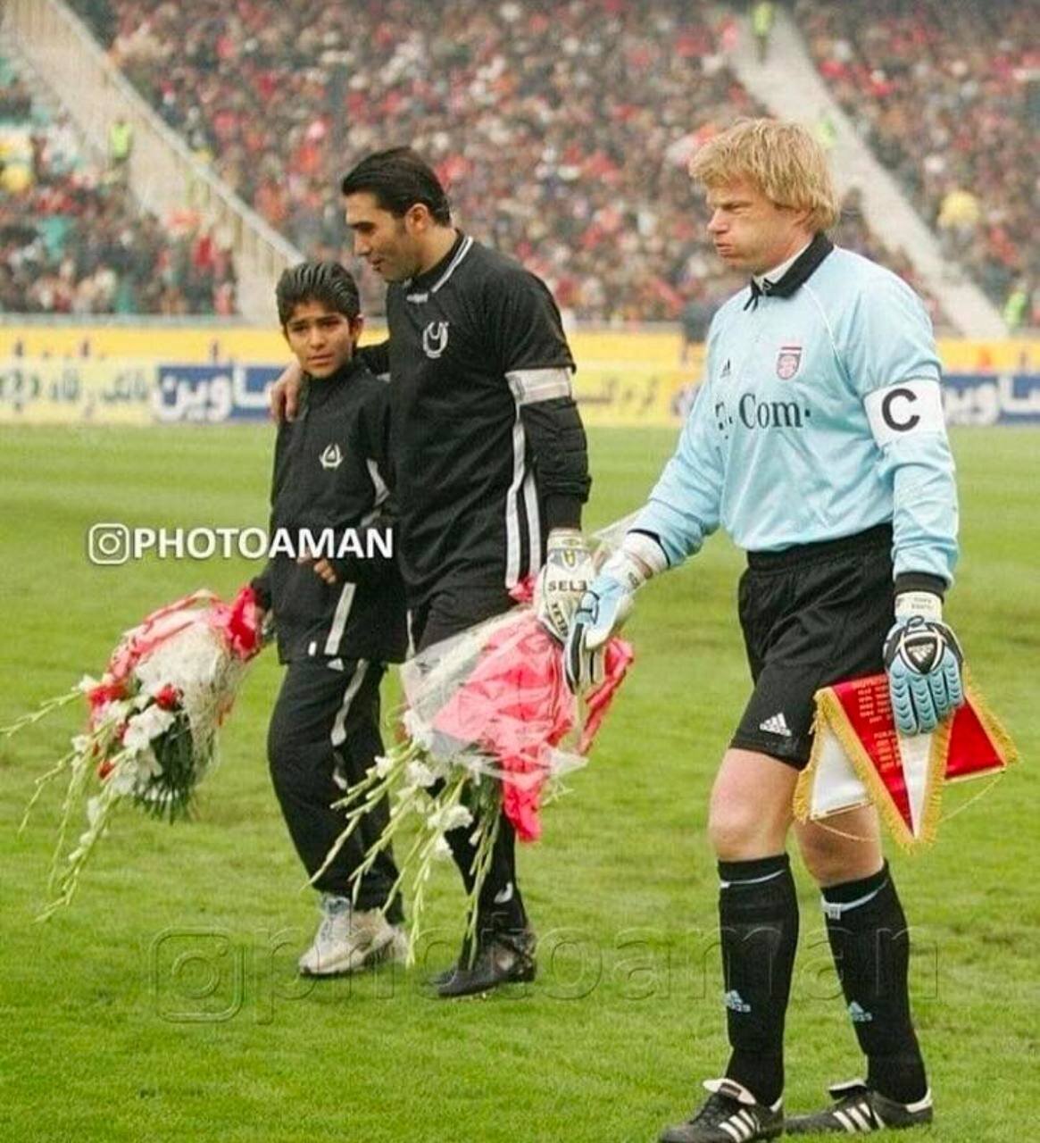 عکس/ قاب پدر و پسری عابدزاده کنار اسطوره بایرن مونیخ