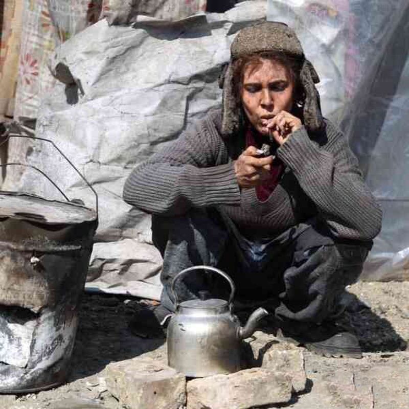 عکس/گریم سخت و سنگین لیلا بلوکات برای بازی در نقش زن معتاد