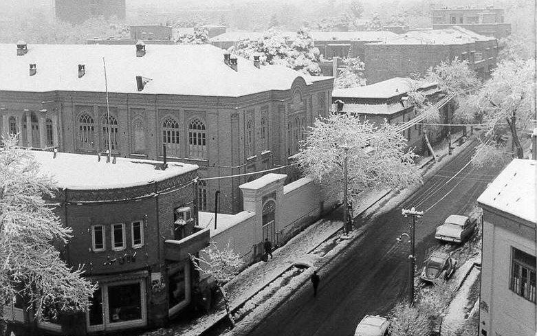 عکس/تهران قدیم پوشیده از برف