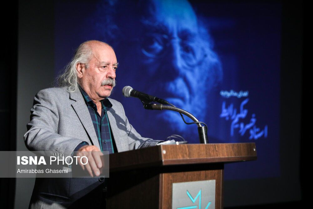 عکس/پدر گلشیفته فراهانی در مراسم تولد بهرام بیضایی