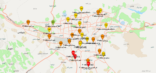 آلودگی به هوای تهران بازگشت آلودگی به هوای تهران بازگشت