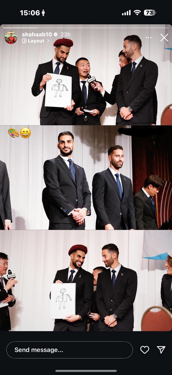 عکس/ شهاب زاهدی و نقاشی در حد پیکاسوی ۵ ساله!