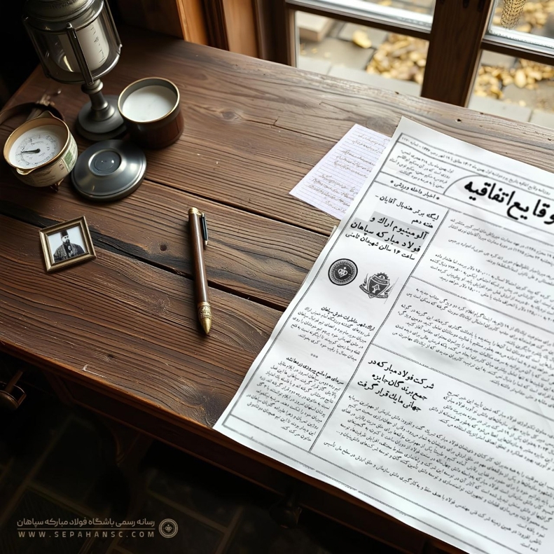 عکس/ سپاهان پرچم سوپرجام را روی روزنامه بُرد