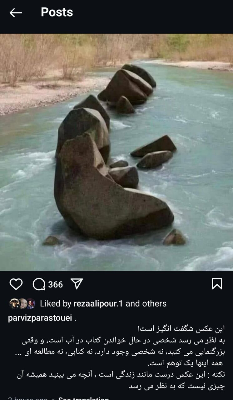 عکس/پرویز پرستویی: همه اینها یک توهم است