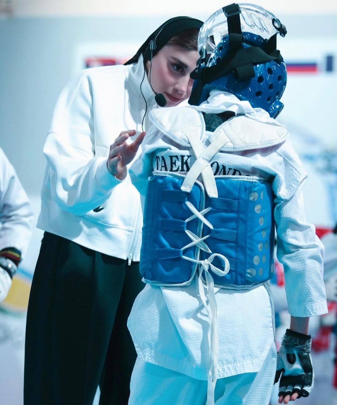 عکس/ وقتی ناهید کیانی مربی می‌شود!