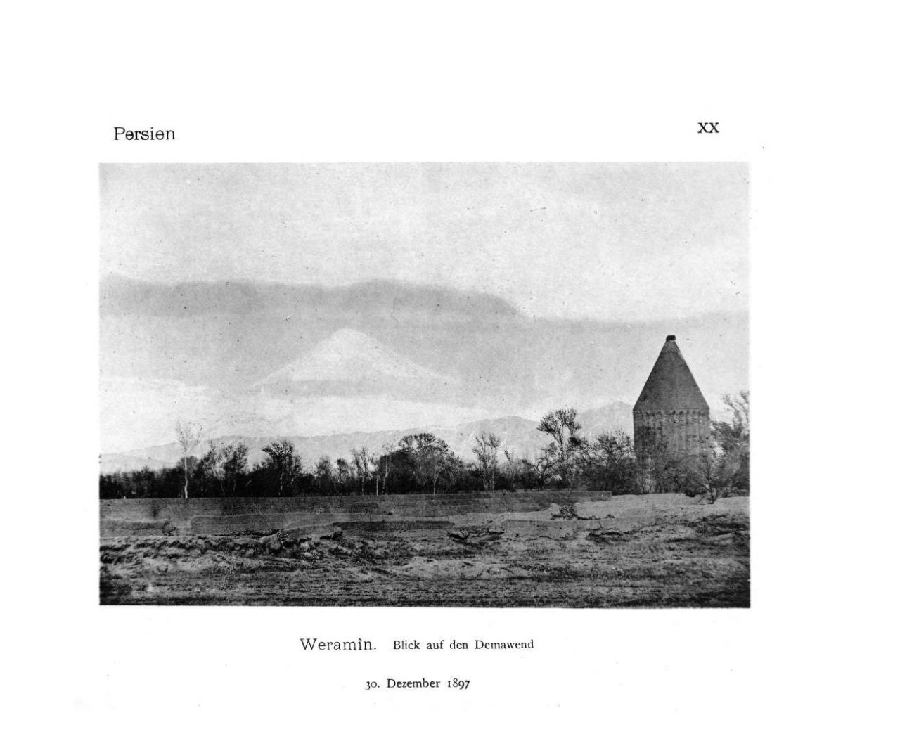 عکس/ سال ۱۲۷۶؛ برج علاء الدوله ورامين و نمايی از دماوند عکس/ سال ۱۲۷۶؛ برج علاء الدوله ورامين و نمايی از دماوند