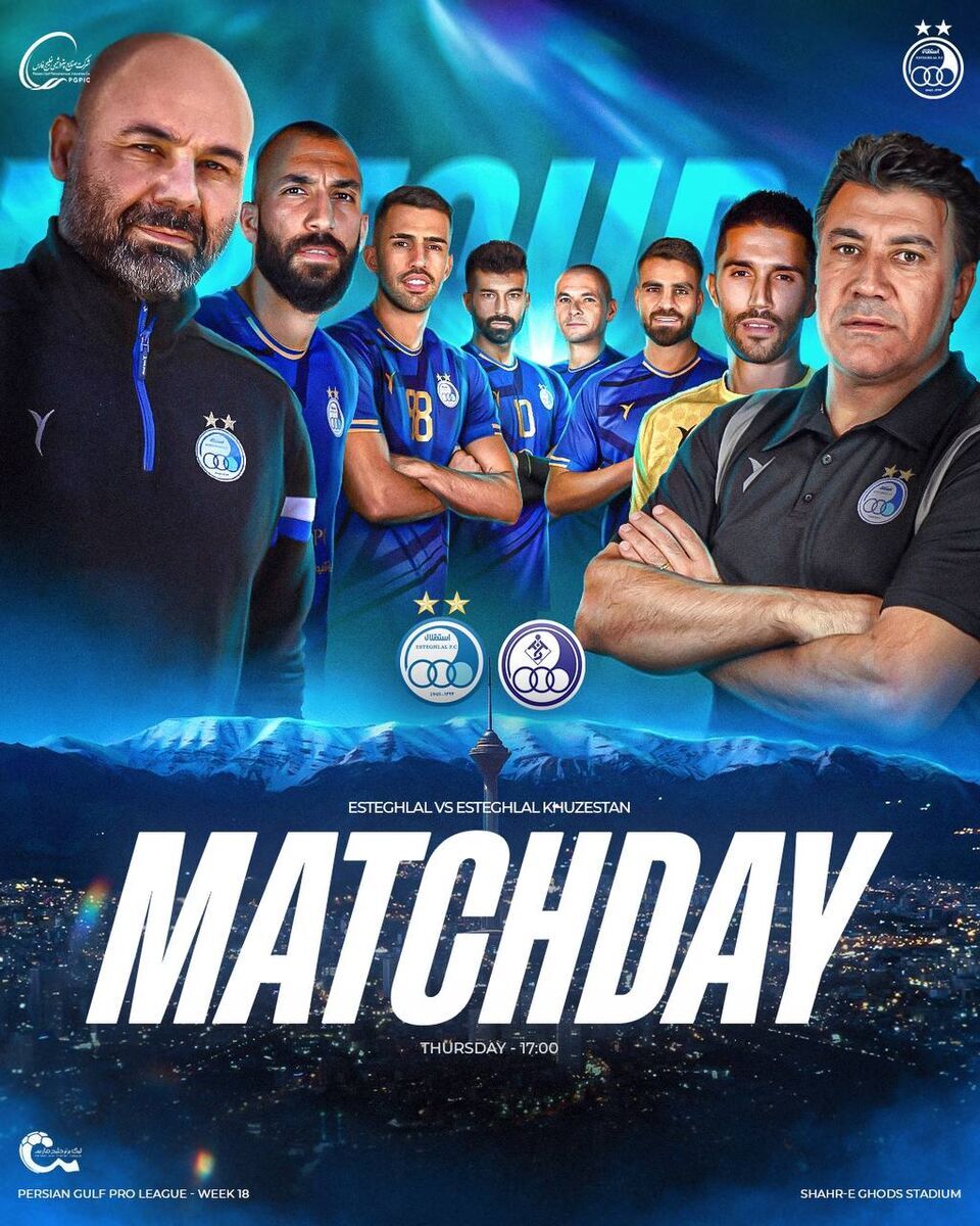 عکس/ بختیاری زاده و نوازی، نقش اول استقلال در پوستر بازی با استقلال خوزستان! عکس/ بختیاری زاده و نوازی، نقش اول استقلال در پوستر بازی با استقلال خوزستان!