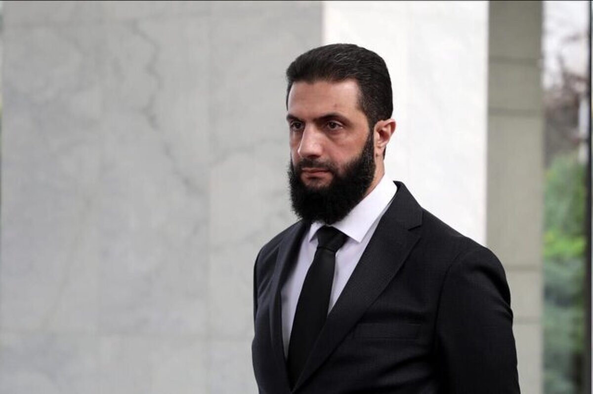 عکس/ امیر قطر با استقبال جولانی وارد دمشق شد