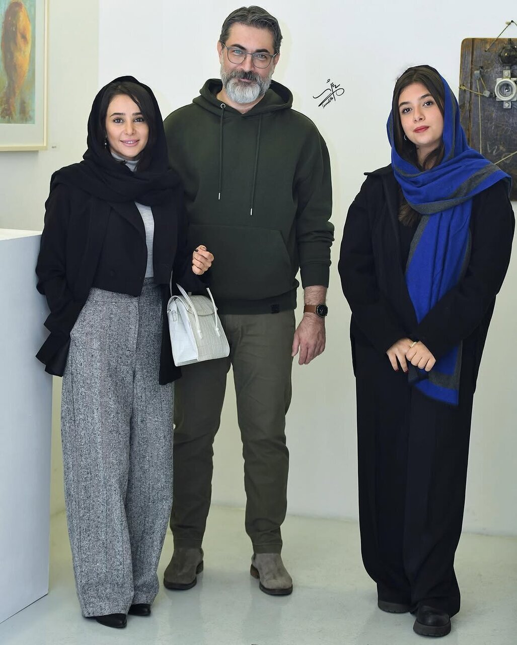 عکس/ پارسا پیروزفر، نفس بازغی و الناز حبیبی در یک نمایشگاه تجسمی