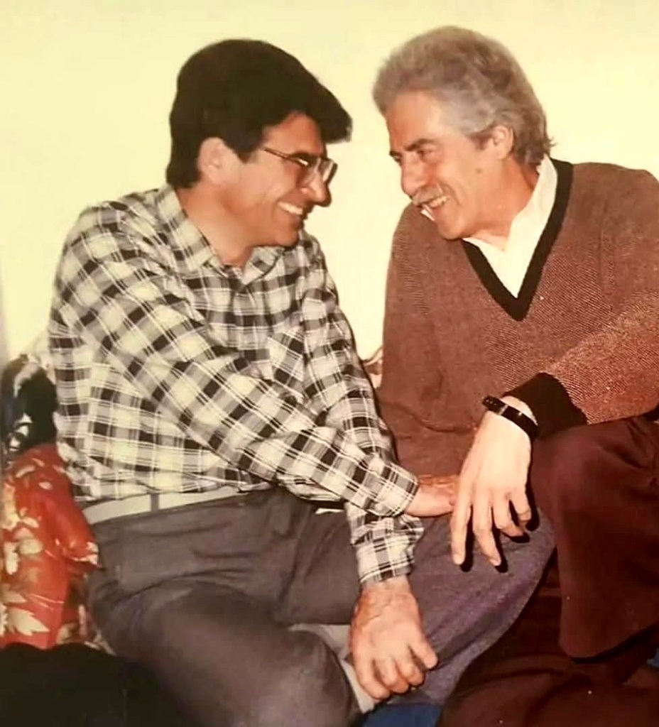 عکس/قابی تاریخ؛ «رضا ارحام صدر و محمدرضا شجریان»