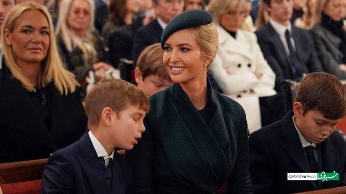 عکس/ چرت زدن نوه‌های دونالد ترامپ در مراسم مقدماتی تحلیف