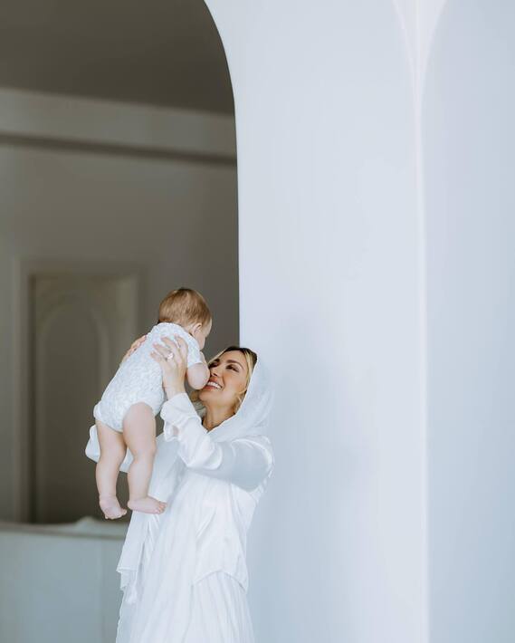 عکس/قاب دو نفره همسر بهرام رادان و جان کوچولو