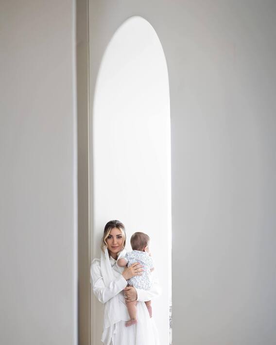 عکس/قاب دو نفره همسر بهرام رادان و جان کوچولو