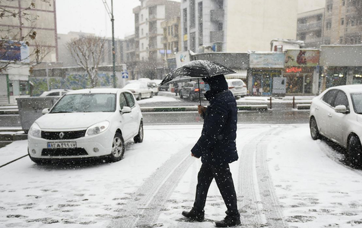 پیش بینی بارش برف و باران در تهران