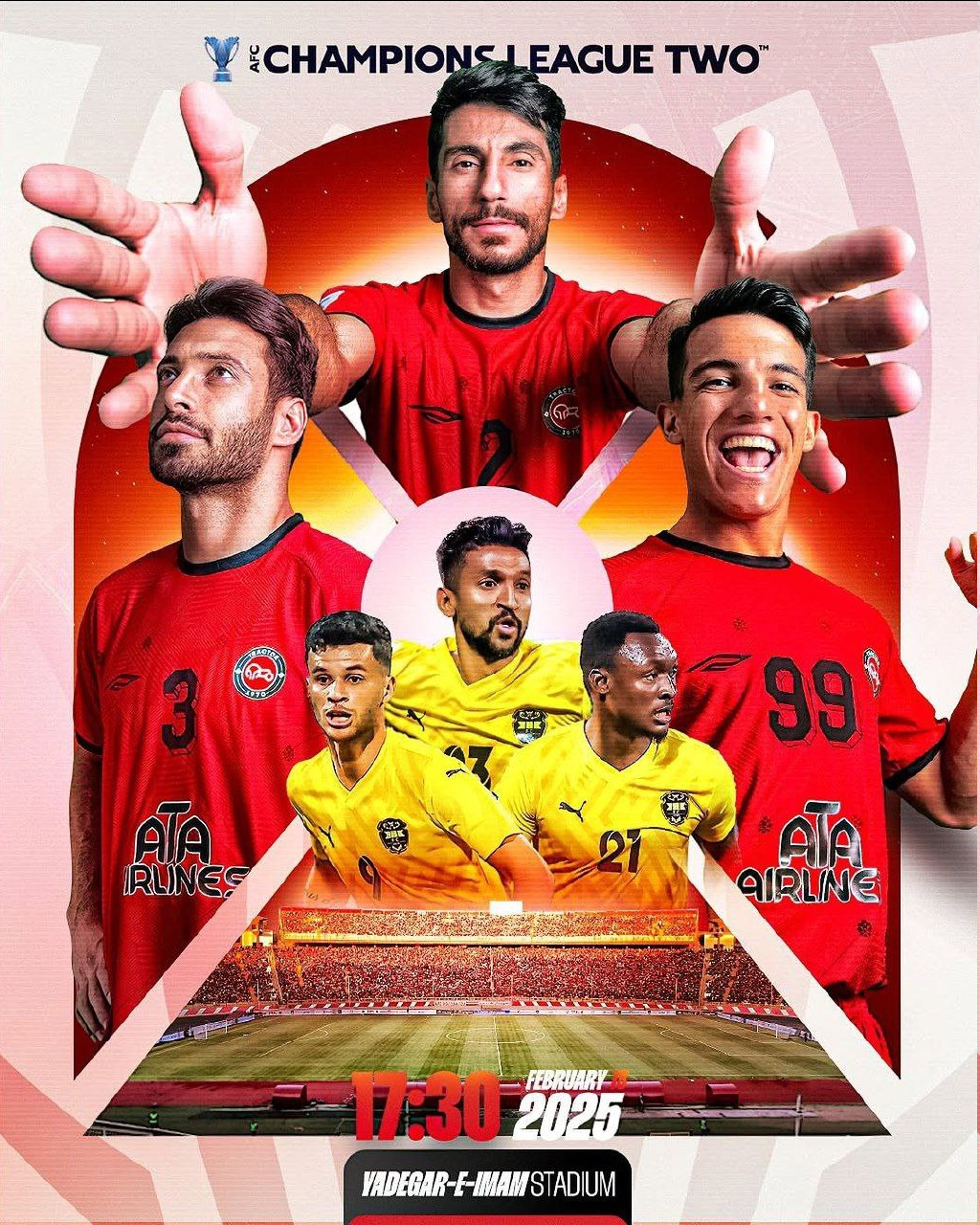 عکس/ پوستر جذاب AFC برای بازی تراکتور