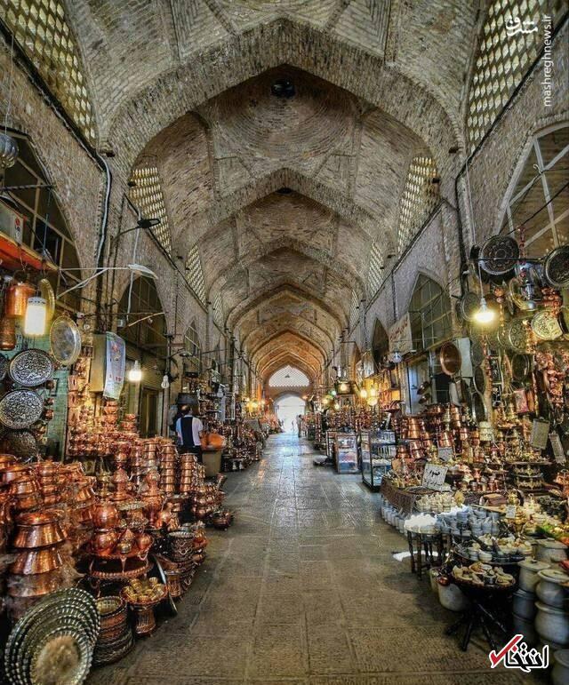 عکس/ سفر به ایران قدیم؛ بازار مسگر‌های شیراز ۷۳ سال قبل