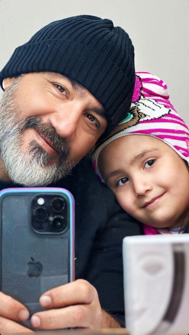 عکس/پدر و دختری؛ استوری مهران غفوریان